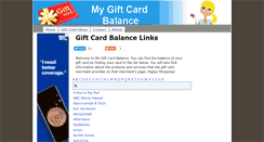 Desktop Screenshot of mygiftcardbalance.org