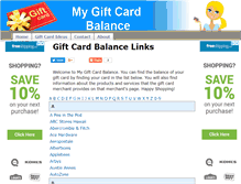 Tablet Screenshot of mygiftcardbalance.org